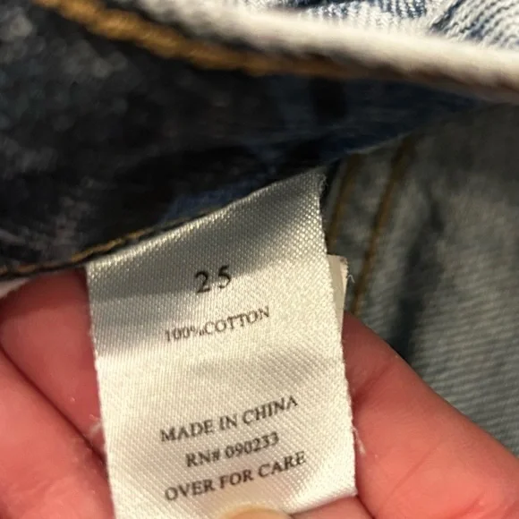 Playboy By Pacsun Mom Jeans Size 25 Button Fly Denim Acid Wash Straight Leg Y2K - Picture 7 of 7